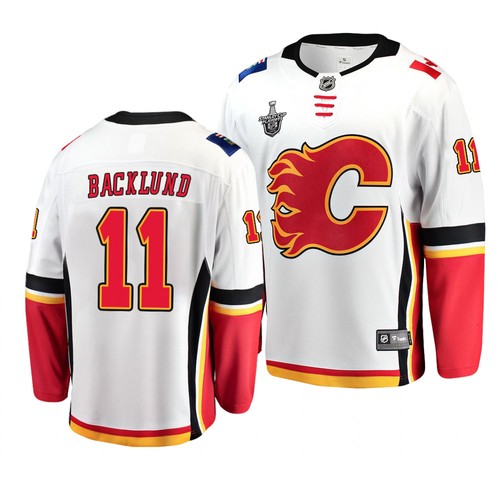 Flames 2019 Stanley Cup Playoffs Mikael Backlund Weiß